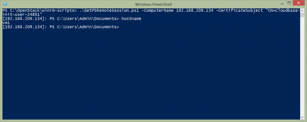 PowerShell certificate authentication